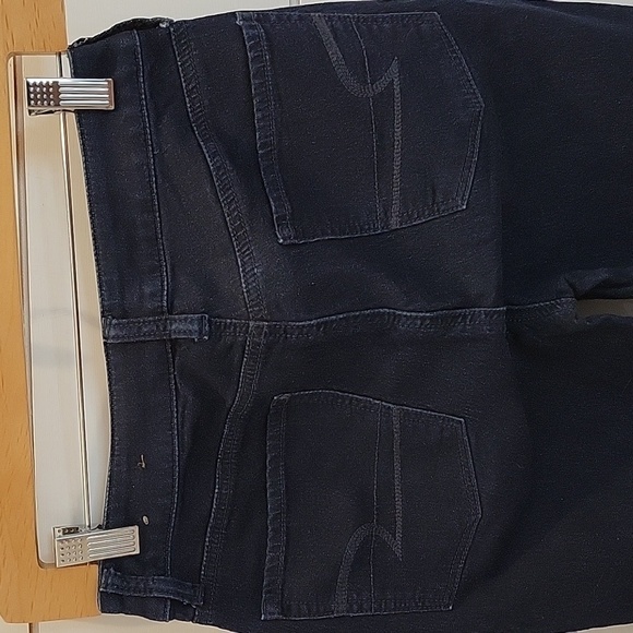 American Eagle Outfitters size 2 dark blue denim hi-rise jeggings - Picture 4 of 7